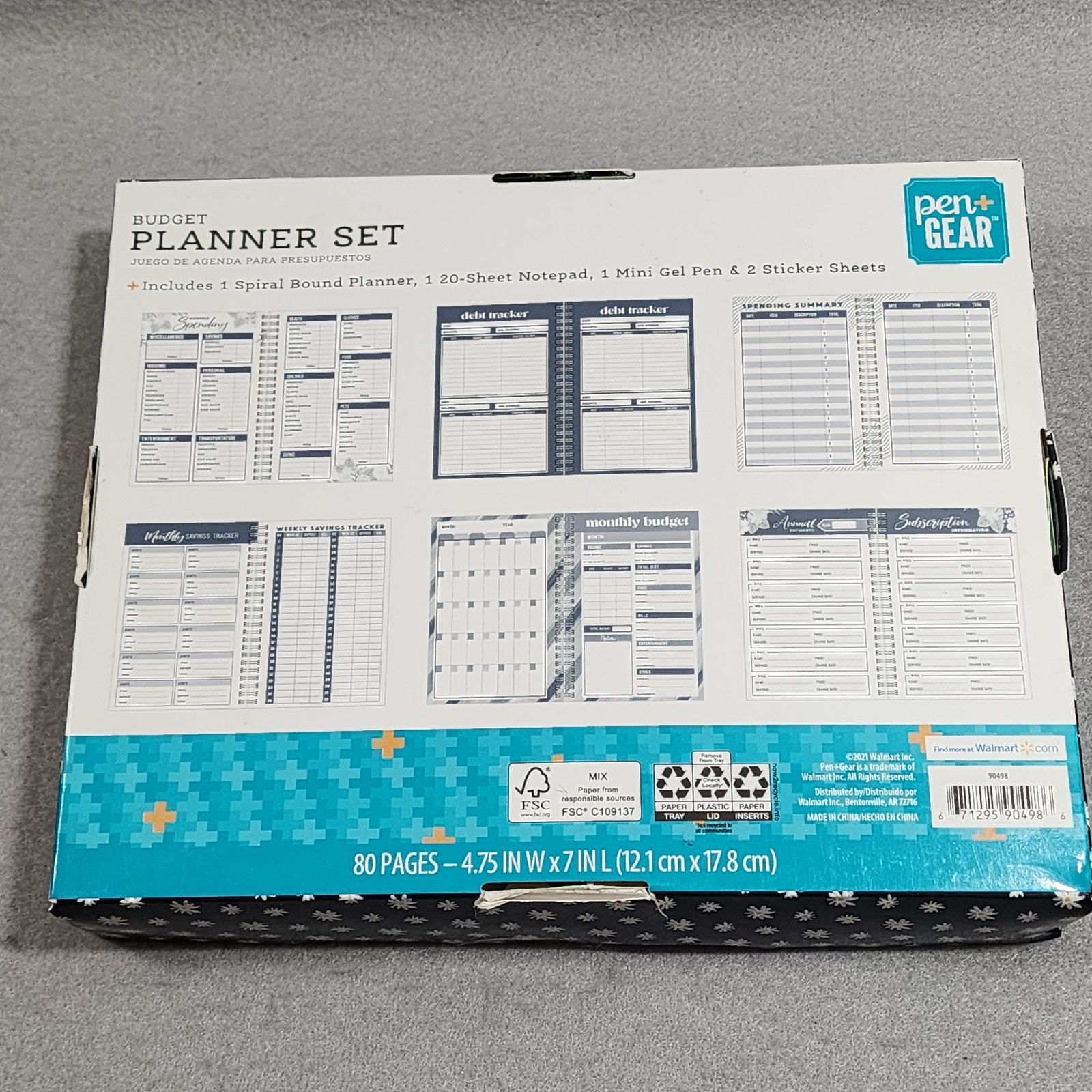 GIRLS JUST WANT TO HAVE FUNDS 4 pc Budget Planner Set Pen & Gear  NIB Opened Item image 11