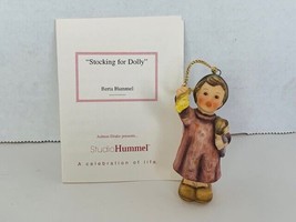 Hummel Christmas ornament figurine goebel Berta Studio COA Stocking for Dolly - £22.31 GBP