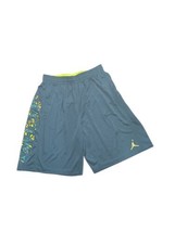 Jordan Mens Dri-Fit Shorts Size-XX-Large Color-Green/Neon Yellow - £41.16 GBP