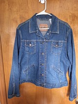 Levi Strauss Signature Women or Youth Size Large 12/14 Denim Trucker Jacket - £19.98 GBP