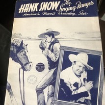 Hank Nieve The Singing Ranger America&#39;s Newest Grabación Star Songbook Ver Lista - £8.27 GBP