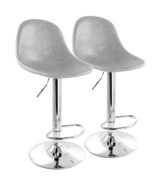 Elama 2 Piece Adjustable Distressed Faux Leather Bucket Bar Stools in Gr... - €145,67 EUR Elama 2 Piece Adjustable Distressed Faux Leather Bucket Bar Stools in Gr... - €145,67 EUR
