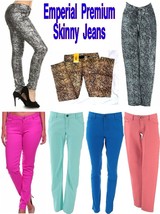 Emperial Premium 5 Pocket Skinny Jeans includes Metallics Sizes 1 - 9 NWT - £30.09 GBP