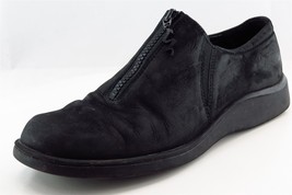 ECCO Loafers Black Leather Women Shoes Size 38 Medium - £15.75 GBP