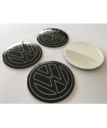 58mm (2.28&quot;)  - Set of 4x Metal stickers car wheel center cap DOMED VW 29 - $37.50