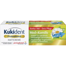 Kukident Strong Denture Adhesive Cream: Chamomile -VEGAN- 40g Free Shipping - $10.88