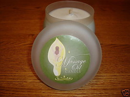 Green Massage Oil Candle with China Rain Scent NEW - £14.43 GBP