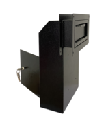 OPEN BOX Door Drop Box, Mail Slots, Through The Door Locking Mailbox, Black - $47.48