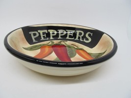 Certified International Jennifer Brindley 9.5&quot; Peppers Pasta Salad Serving Bowl - £15.43 GBP