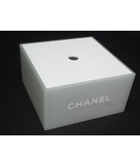CHANEL Makeup Vanity Storage Box Cotton Pads CASE White Novelty Rare Ｗ13... - £112.61 GBP