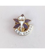 Vintage Colorado Colorful Floral Lapel Hat Pin - $11.18 CAD