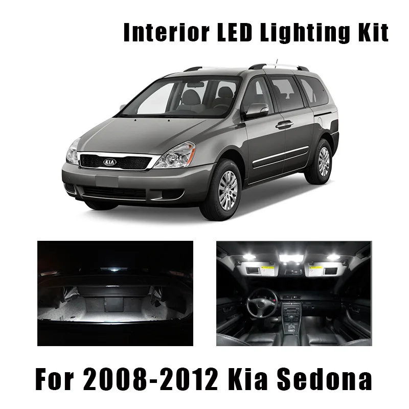 13 Bulbs White Canbus LED Car Light Interior Kit Fit For 2008 2009 2010 2011 201 - £118.81 GBP