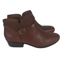Clarks Womens Addiy Sharilyn Ankle Boots Size 10 M Brown Leather Block H... - $35.99