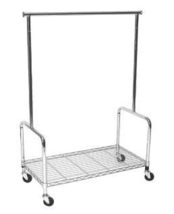 Only Hangers 36&quot; Rolling Rack w/Base Shelf - £74.65 GBP