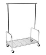 Only Hangers 36&quot; Rolling Rack w/Base Shelf - $99.95