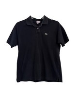 Lacoste Black Short Sleeve Collared Polo Men’s Size 6 “Check Measurements” - £13.77 GBP