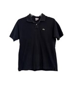 Lacoste BLACK Short Sleeve Collared Polo Men’s Size 6 “CHECK MEASUREMENTS” - £13.86 GBP