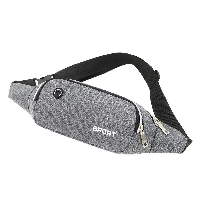 Waist Packs Men&#39;s canvas sports running mobile phone belt bag chest bag women&#39;s  - £51.40 GBP