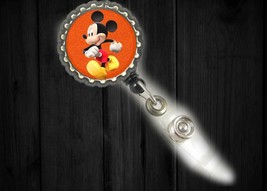 Mickey mouse work Badge Retractable Reel ID Holder nurse Dr secretary cna xray - £3.91 GBP