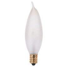 Satco A3678 Candelabra Light Bulb in White Finish, 3.63 inches, 1 Count (Pack of - £18.97 GBP