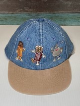 Vintage Hershey&#39;s Strapback Hat Embroidered Denim Reese&#39;s Kiss Chocolate... - $19.99