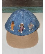 Vintage Hershey&#39;s Strapback Hat Embroidered Denim Reese&#39;s Kiss Chocolate... - $19.99