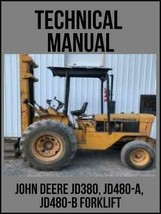 John Deere JD380  JD480-A  JD480-B  Forklift Technical Manual TM1060 USB Drive - £14.22 GBP