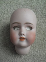 Vintage 1920s CM Bergmann Halbig S&amp;H 3 Bisque Girl Doll Head 5 3/4&quot; Tall - £51.32 GBP