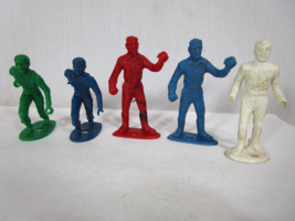 5 MPC Figures Lot Ring Hand and Slot Hand green blue red white - $14.84
