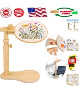 Elegant Embroidery Hoop Stand with 360-Degree Rotation - Easy Assemble &amp;... - $72.72 CAD
