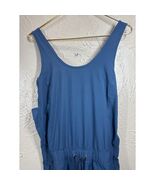 Patagonia Blue Sleeveless Jumpsuit Romper Elastic Waist Drawstring Pocke... - $39.95