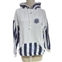 Vtg 80s 90s Either Or Team Baja Authentic Hoodie Sz M/L White  Navy Swea... - $27.72