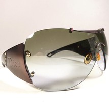 Christian Dior Diorito 1 LRVJN Bronze Brown Y2K Shield Rimless Sunglasses - $239.99