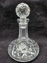 WATERFORD Crystal Ships Liquor Decanter Signed w/ Stopper 8.25&quot; Tall Vin... - £54.73 GBP