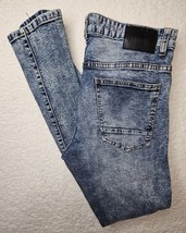 Decibel Jeans Men&#39;s 34x32 Blue Denim Distressed Skinny Rip Pants - $27.71