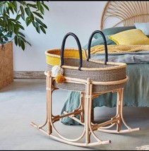 MOSES BASKET | BABY BASSINET| BABY NEST | BABY MOSES BASKET | INFANT LOU... - £117.68 GBP