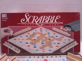 Vintage 1989 Scrabble Crossword Game 1989 Word Game Board Game Milton Bradley - £12.05 GBP