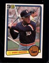 1983 Donruss #533 Sparky Anderson Nmmt Tigers Mg Hof *X108298 - £2.13 GBP
