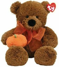 Large Ty Classic Carver The Bear 2006 With Pumpkin - Fall Plush Ribbon B... - £17.98 GBP