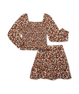 2 Piece Wonder Nation Girls Long Sleeve Top and Skirt Set - Size MED (7-8) - $284.91 MXN