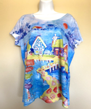 Leoma Lovegrove XL T-Shirt Top Beach Summer Vacation - £15.54 GBP