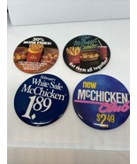 Lotto Di 4 Vintage Mcchicken Mcnuggett McDonald&#39;s Distintivo Pinbacks Sp... - $29.03 CAD