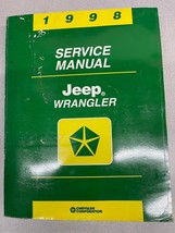 1998 JEEP WRANGLER Service Shop Repair Workshop Manual OEM - £60.08 GBP