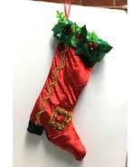 Christmas stocking red green gold TC4059 - $47.99