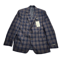 Lauren Ralph Lauren Polyester Blue Plaid Suit Jacket Blazer 42R NWT - £55.45 GBP