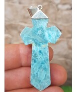 BLUE larimar handcarved CROSS 925 sterling silver Gemstone pendant (jor-... - €68,39 EUR BLUE larimar handcarved CROSS 925 sterling silver Gemstone pendant (jor-... - €68,39 EUR