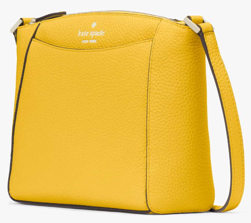 Kate Spade Monica Crossbody Bag Golden Yellow Leather Purse WKR00258 NWT $279 FS