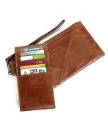 JEEP BULUO Women Wallet For iPhone Natural Genuine Leather Clutch Bag Wa... - £80.31 GBP
