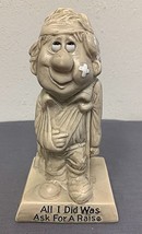 Vintage 1970 Wallace &amp; Russ Berrie ALL I DID WAS ASK FOR A RAISE Figurine - $12.82