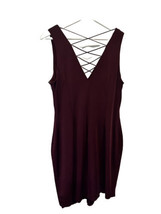 Ralph Lauren Burgundy Sheath Dress Formal Special Occasion SZ 10 *See NOTE - £15.91 GBP